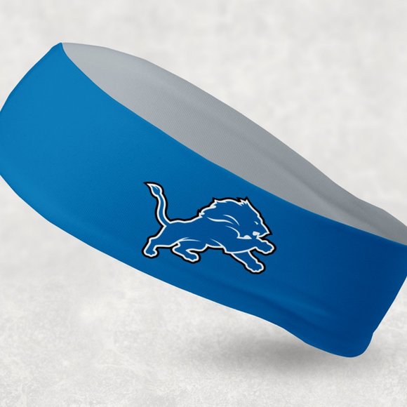2 Pack - NEW - Reversible Detroit Lions Headband - Picture 1 of 2